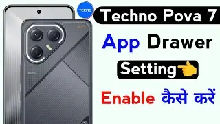 techno pova 7 turn on app drawer setting | how to app drawer setting techno pova 7 | techno