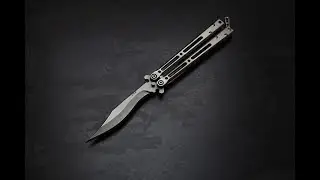 Jerry Hom Titanium Basilisk OG - Balisong Freestyle