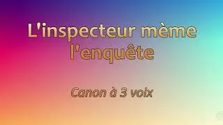 L'inspecteur mène l'enquête (Canon)