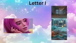 Your name’s first letter, your K-pop demon, hunter character ￼ and bedroom