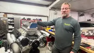 Fitting up the Forced Induction Solutions turbos on the LS motor for the Z28