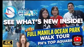 Manila Ocean Park Full Walk Tour 🇵🇭 | Philippines&rsquo; Biggest Aquarium Experience