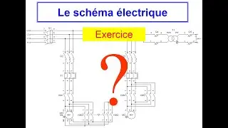 Schéma électrique - Exercice Volet roulant, Porte de hangar (machine asynchrone deux sens de marche)