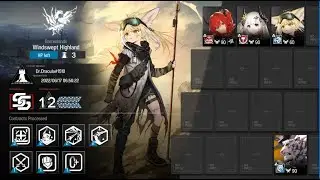 [Arknights] CC#7 Pine Soot Day 9 Windswept Highland Risk 12(Max) 4 OP clear