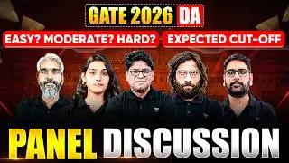 GATE DA Panel Discussion | GATE 2026 DA Expected Cut Off | Easy Moderate Hard? Full Exam Analysis