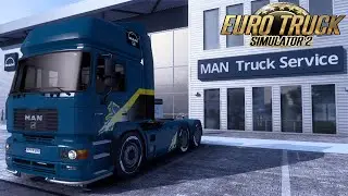 Virtual Truck Driver Alex, работа на Man F 2000 Evo в Euro Truck Simulator 2. 2K. 09.01.2023.