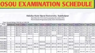 osou release exam schedule 2022 complete details information by anil education adda