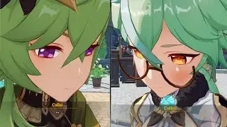 Collei x Sucrose pretty shy girls meeting 🥰 | Genshin Impact Moments