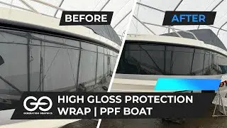High Gloss Protection wrap | PPF boat