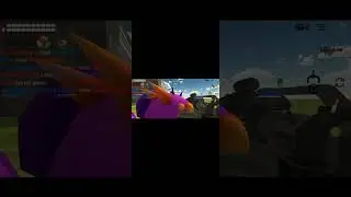 Jugando un team fight en chicken gun