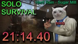 Noob Survives Solo for 21 minutes on Sugar Mill | Left 4 Dead 2
