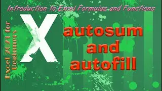 Excel 2021 for Beginners(autosum-and-autofill)