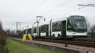 Tramway T1 EX-TAN alias NAOLIB Grand vitesses du Bombardier Incentro de Pin Sec à Mairie de Doulon