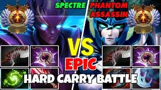SPECTRE (Carry) vs PHANTOM ASSASSIN (Carry) - Epic Battle Of Immortal Rank Dota 2 Players - Z Dota 2