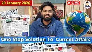 29 January 2026 | The Hindu Newspaper Analysis Today | Editorial Analysis  | Current Affairs Today