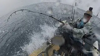 Offshore Kayak Fishing in the Rain | Kayak Fishing Hawaii