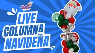 Columna Navideña con Globos 🎈✨ | Tutorial Paso a Paso con Jennifer Tovar