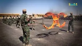 العرض العسكري الذي قدمه مقاتلوا أكاديمية الشهيد أحمد العلي