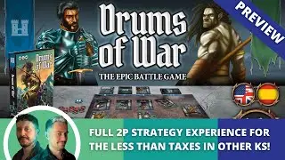 Drums of War Enclave: Prototype Preview. Competitive card game for 2P.