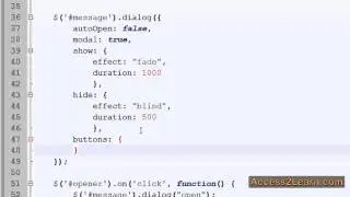 Using jQuery UI to Create a Dialog Box - Advanced Tutorial