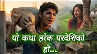Eauta Bato Pardeshko –एउटा बाटो परदेशको 💔 | Heart-touching Nepali AI Song | Story of Pardeshi