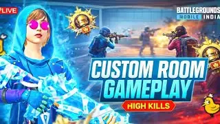 BGMI ROOM LIVE 🔥 Full Rush | Public Room | Sab Aao 🎮