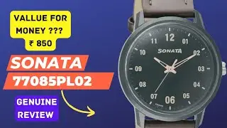 Sonata 77085PL02 / 77085PL03 / 77085PL03 Analog watch for men | Genuine review | Unboxing