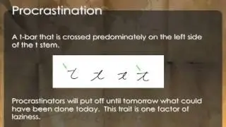 How To Spot Laziness, Tardiness and Procrastination in Handwriting
