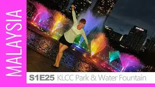 MAGICAL EVENING! KLCC Park. Light & Music Fountain Show. Malaysia, KL
