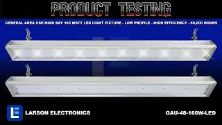 General Area Use High Bay 160 Watt LED Light Fixture - Low Profile - High Efficiency - 50,000 Hours