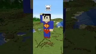 Minecraft Superman Statue House Build Battle - Noob vs Pro vs Hacker vs God #shorts #minecraft