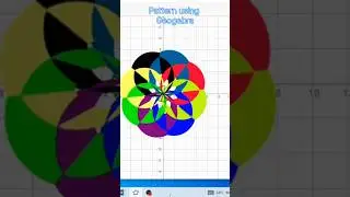 Patterns with Geogebra 4 #geogebra #diwalirangoli #diwali2025