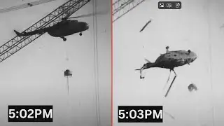 Helikopter, kt&oacute;ry spadł do reaktora 4 w Czarnobylu