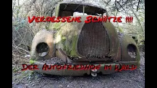 Vergessene Sch&auml;tze !!! Der Autofriedhof im Wald