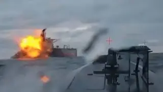 Los drones mar&iacute;timos Ucrania atacan a un nuevo petrolero de la 'Flota fantasma' rusa