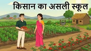 किसान का असली स्कूल | Kisaan Ka Asli School - Heart Touching Hindi Story #moralstory #hnidikahaniya