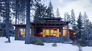 A Mountain Cabin in Truckee, California With Industrial Chic Decor