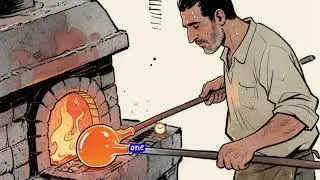 Fire + Breath = Glass 🔥🫧 (Real Moroccan Craft)