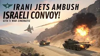 Epic Battle: Iranian Jets & Tanks Ambush Israeli Convoy | GTA 5 Military Cinematic