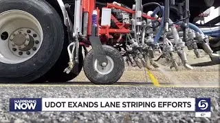 UDOT working to make roads safer with contrast striping