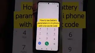 How to see battery parameters in mi phone with one secret code #mi #shorts #batterydata
