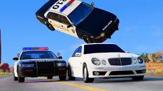 Epic Police Chase Ends in Disaster - BeamNG.drive