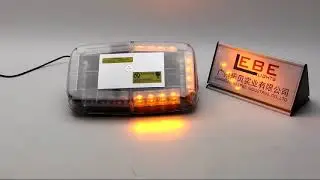 Car Roof Bolt Mount Strobe Amber Mini Light Bar, Amber Mini Light Bar, 12V Flashing Light Bar