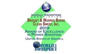 WorldSweeper/World Sweeping Association 2019 Award of Excellence in Power Sweeping
