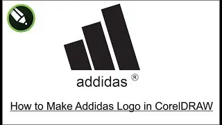 How to Make Addidas Logo in CorelDRAW #addidaslogo #addidasicon #icondesign #grafixTube #coreldraw