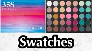 Morphe 35S Sweet Oasis Palette Swatches