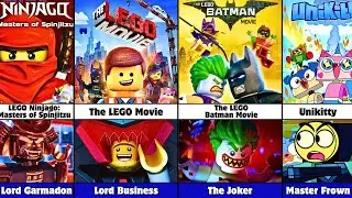 Все злодеи из анимационных фильмов и сериалов LEGO (2003&ndash;2026)