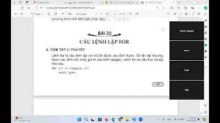 Python  bai tap bài 20 câu lệnh FOR
