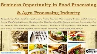 Business Opportunity in Food Processing & Agro Processing Industry.