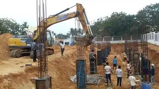 Columns casting stage #construction